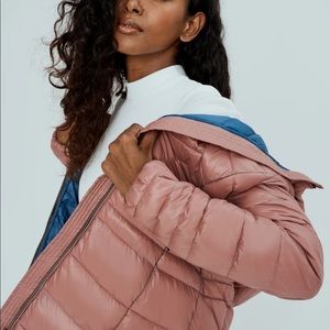 Noize Eden Dusty Pink Puffer Coat Size 